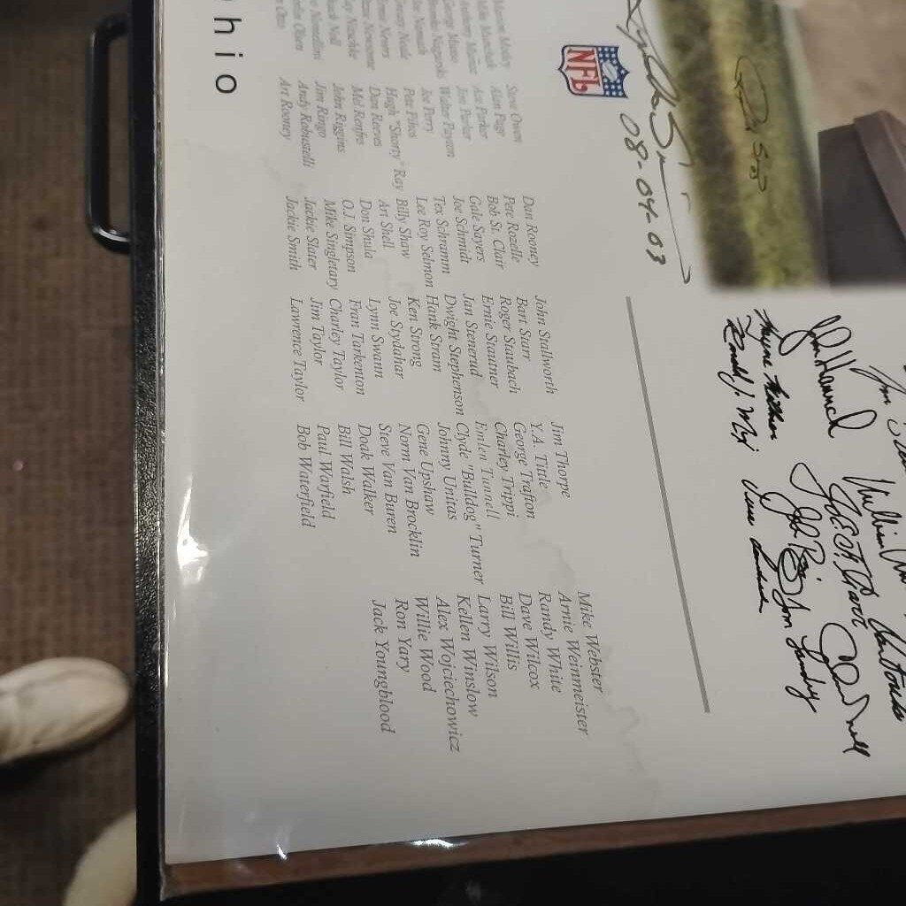 2003 PRO FOOTBALL HALL OF FAME 2003 CANTON, OHIO WITH RAYMOND SIMON AUTOGRAPH