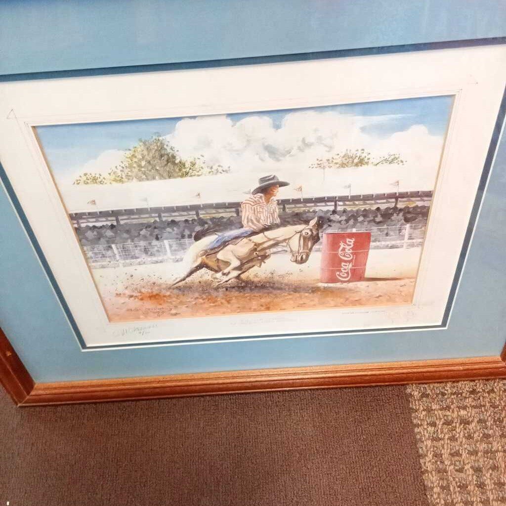 COCA COLA COWGIRL BARREL RACING