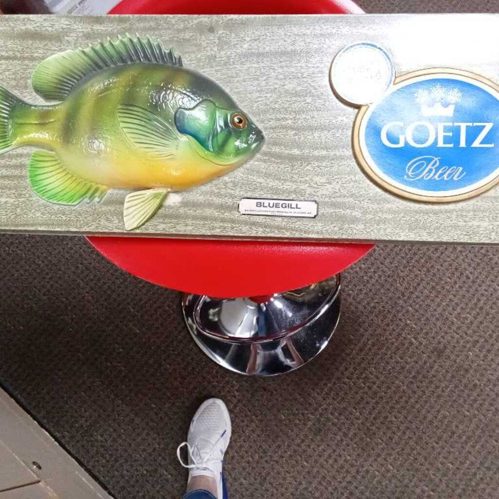 62 GOETZ BEER CRAPPIE 3D FISH MOUNT NON MOTION SIGN NOS