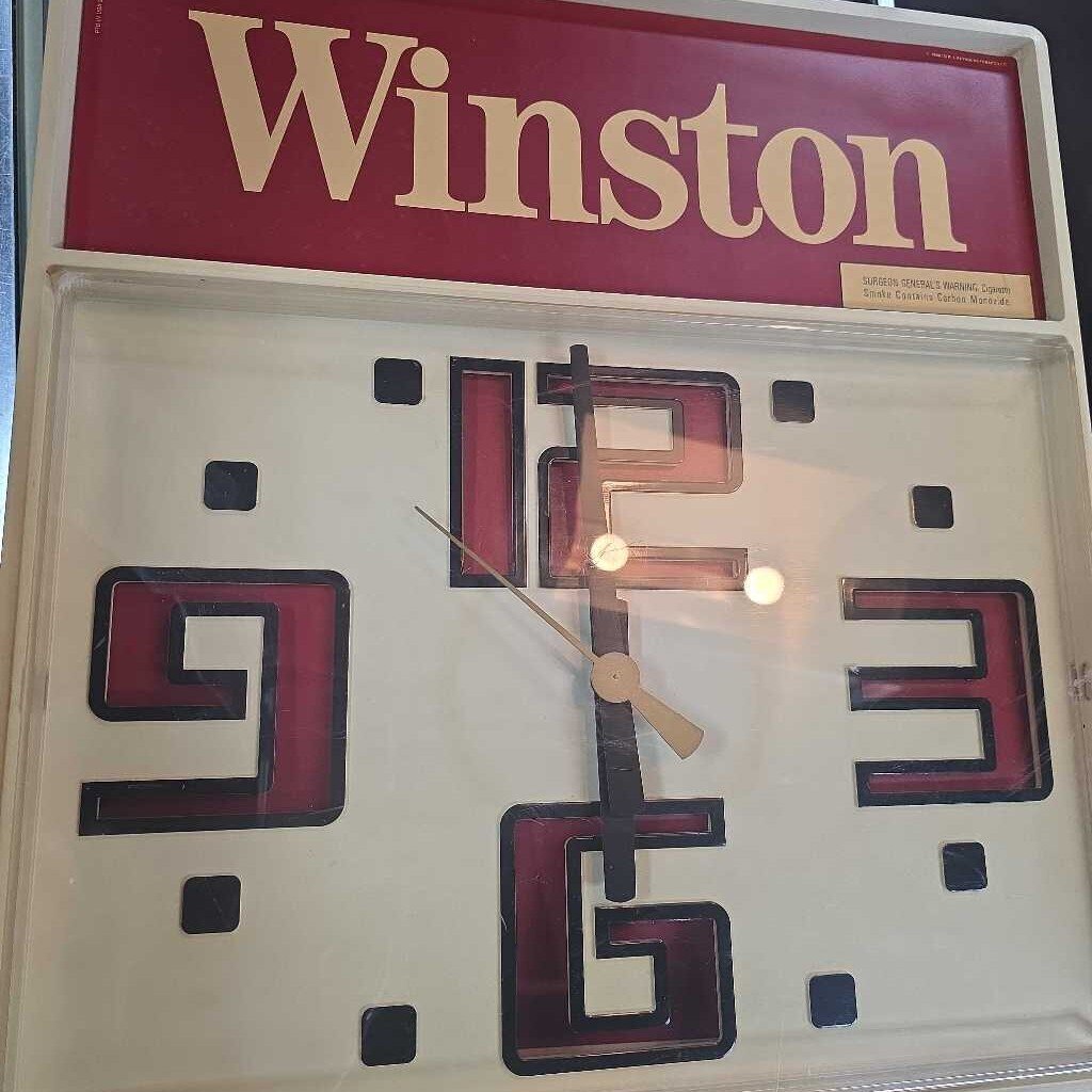 VINTAGE WINSTON ADVERTISING WALL CLOCK