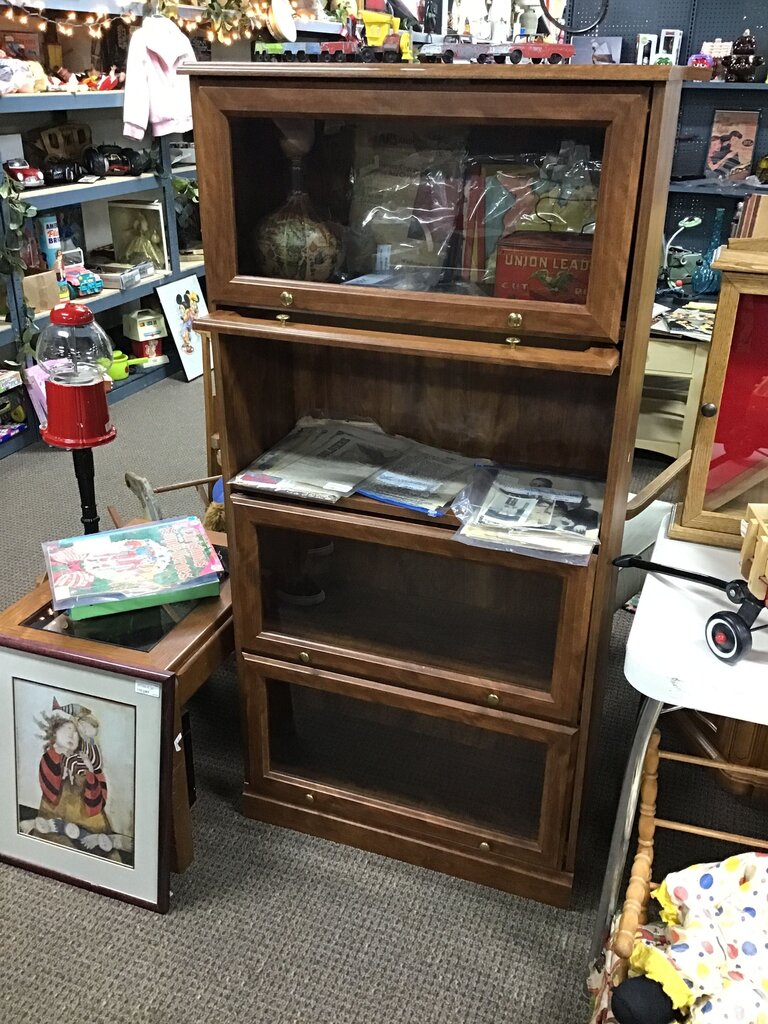 Vintage Wooden Display Cabinet