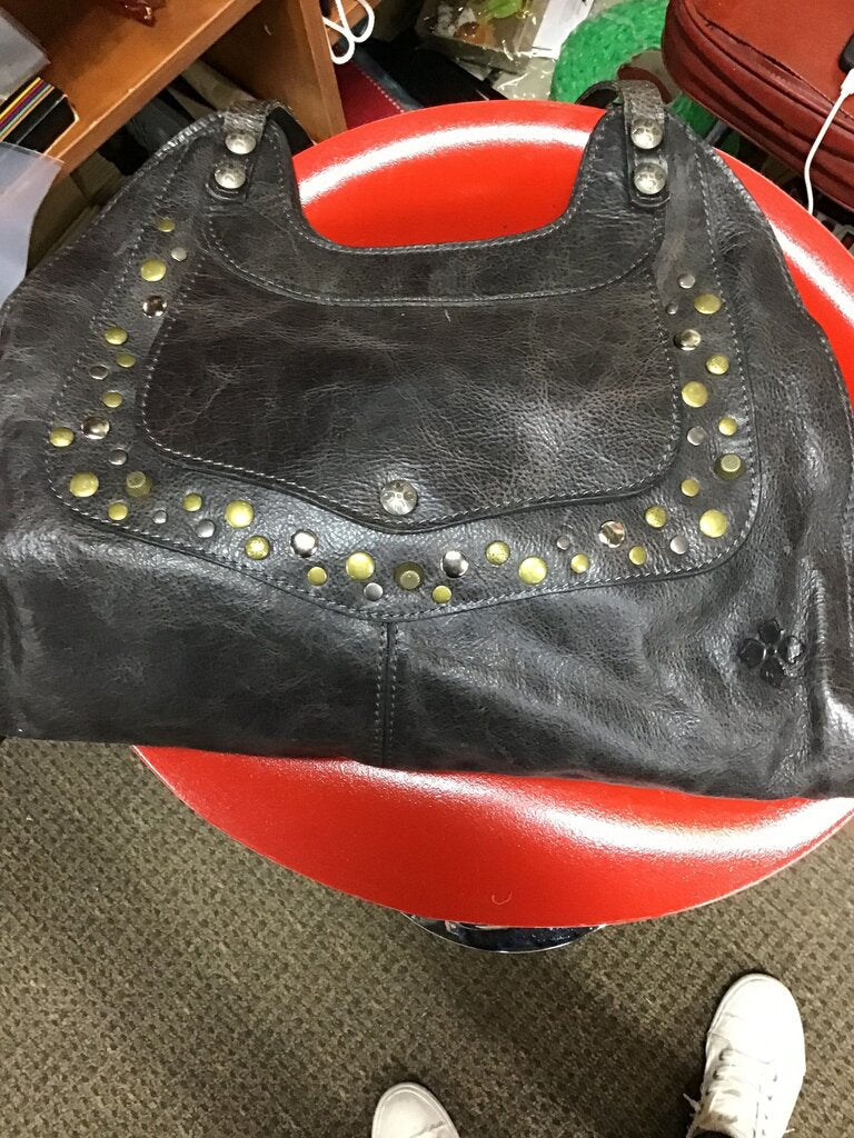 Stylish Black Studded Handbag by Patricia Nash