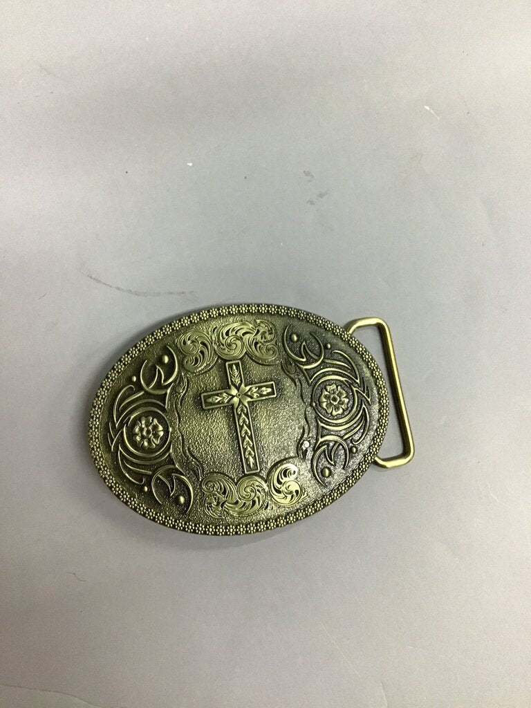 Ornate Cross Belt Buckle