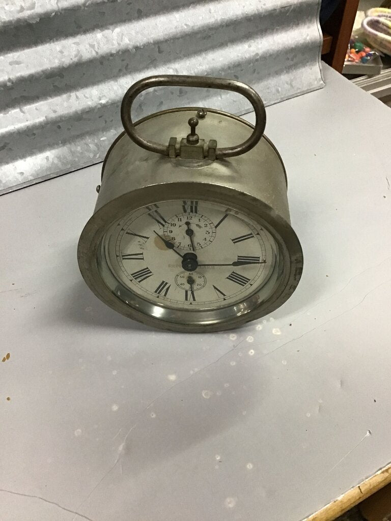 Vintage Silver Alarm Clock