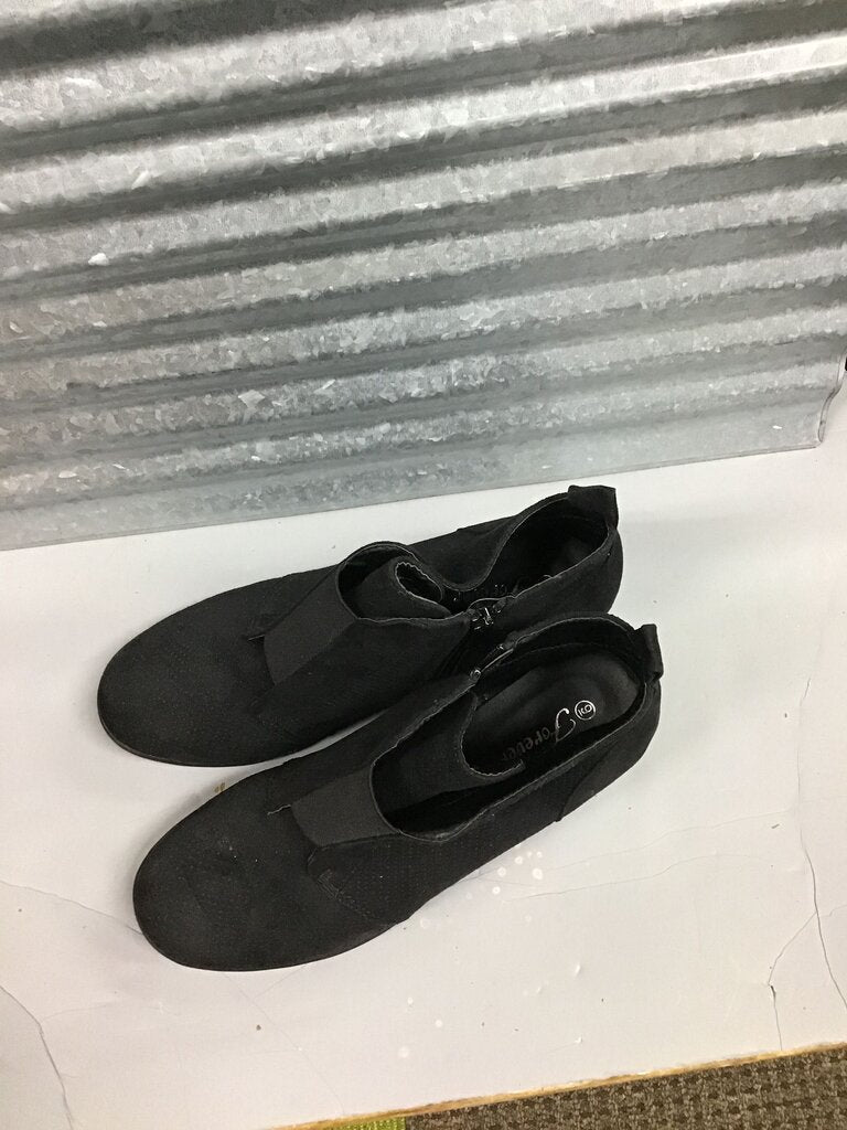 Black Slip-On Shoes