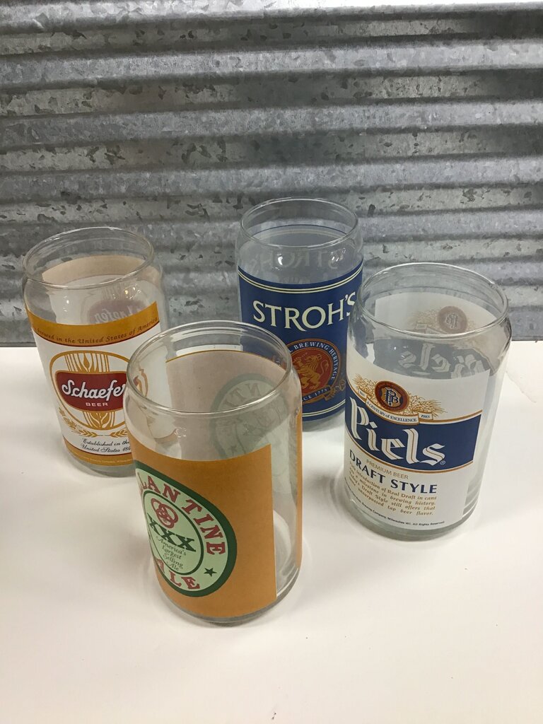 Vintage Beer Glasses Set of 4