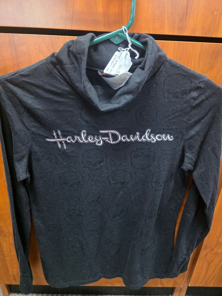Harley Davidson Black Long Sleeve Turtleneck
