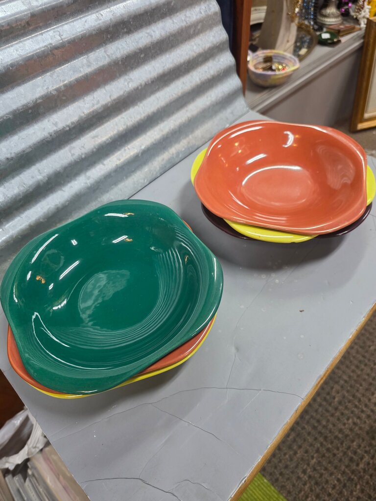 Set of Colorful Ceramic Bowls set of 6