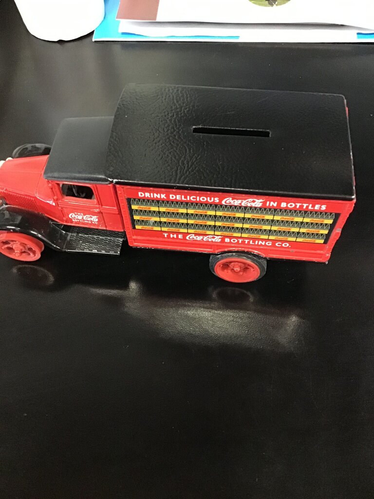 Coca-Cola Die-Cast Delivery Truck Bank