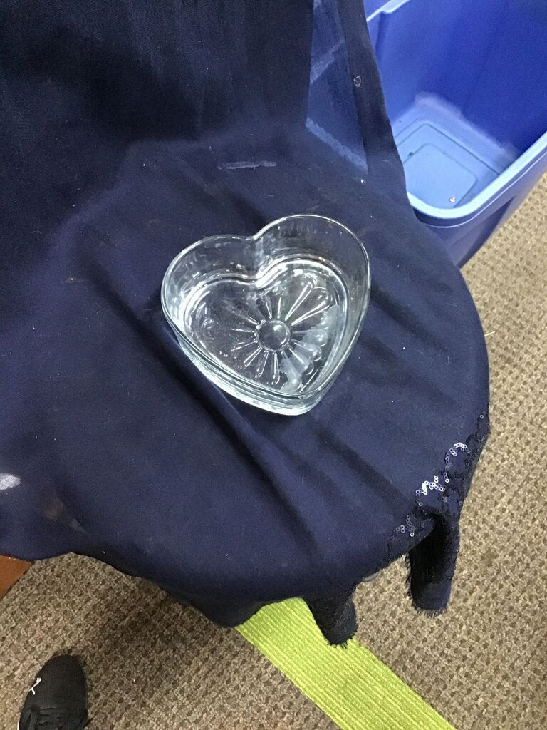 Heart Shaped Glass Dish
