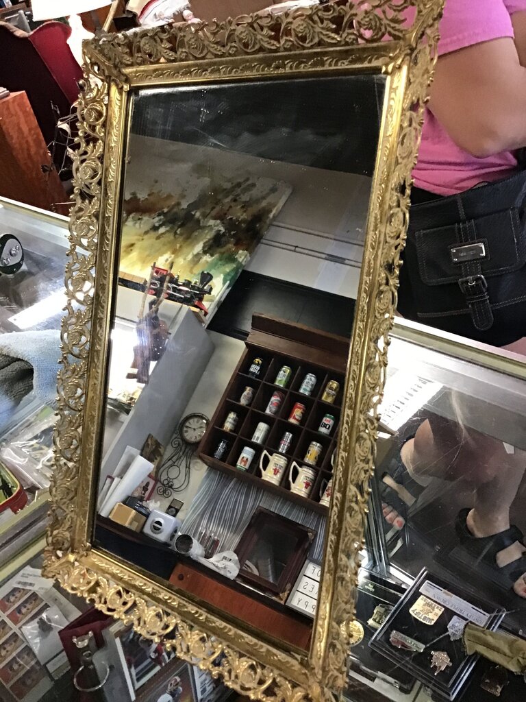 Vintage Ornate Gold Framed Mirror