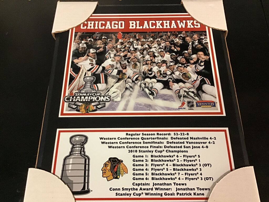 Chicago Blackhawks 2010 Stanley Cup Champions Framed Photo