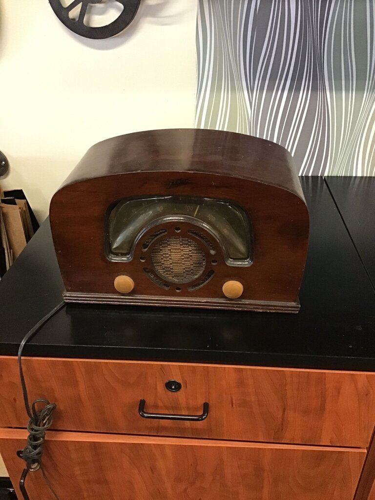 Vintage Wooden Radio