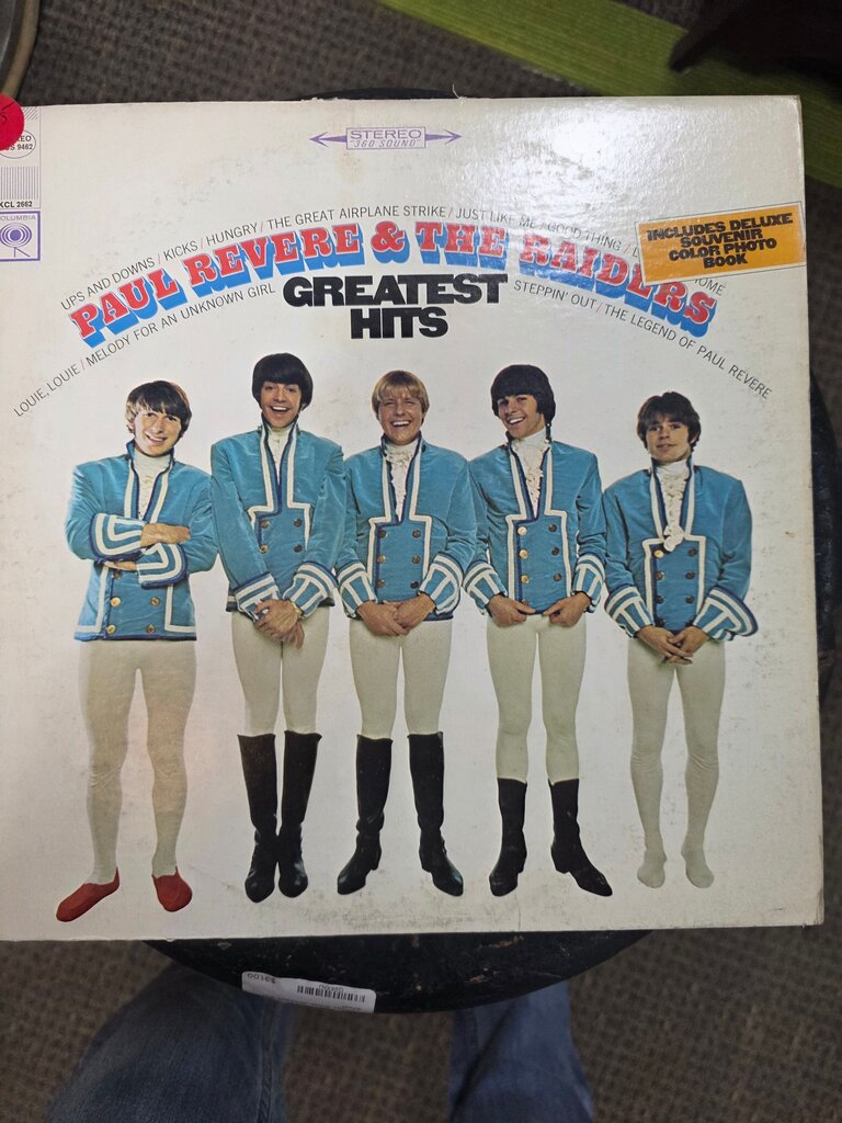 Paul Revere & The Raiders Greatest Hits Vinyl Record