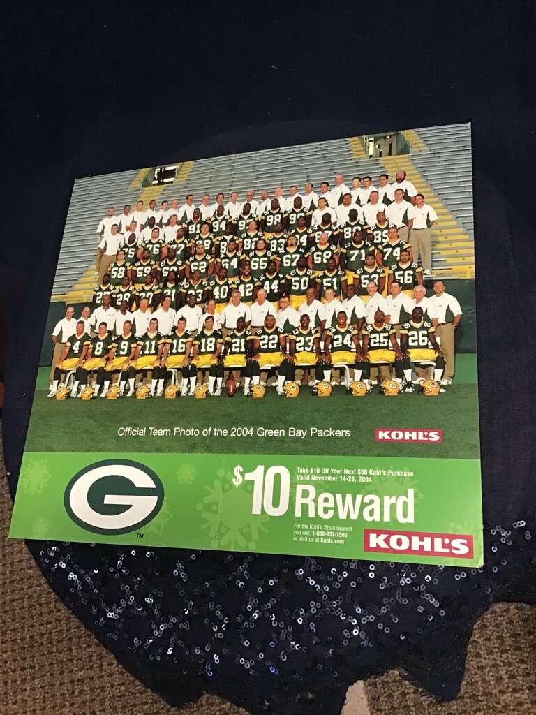 2004 Green Bay Packers Official Team Photo