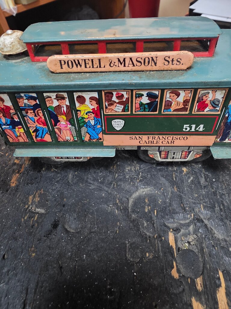 Vintage San Francisco Cable Car Toy