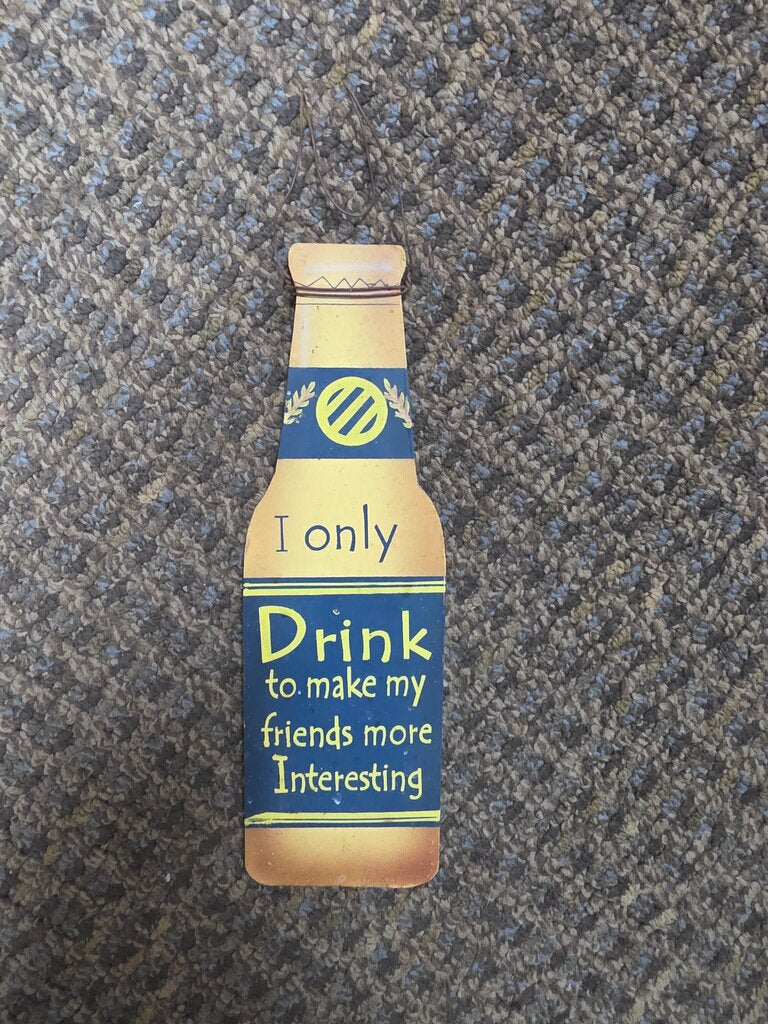 Funny Drink Bottle Wall Decor