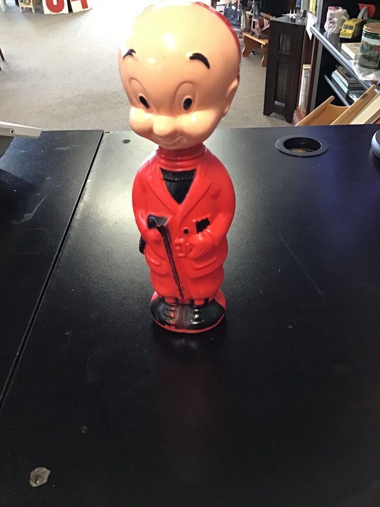 Vintage Red Plastic Figure