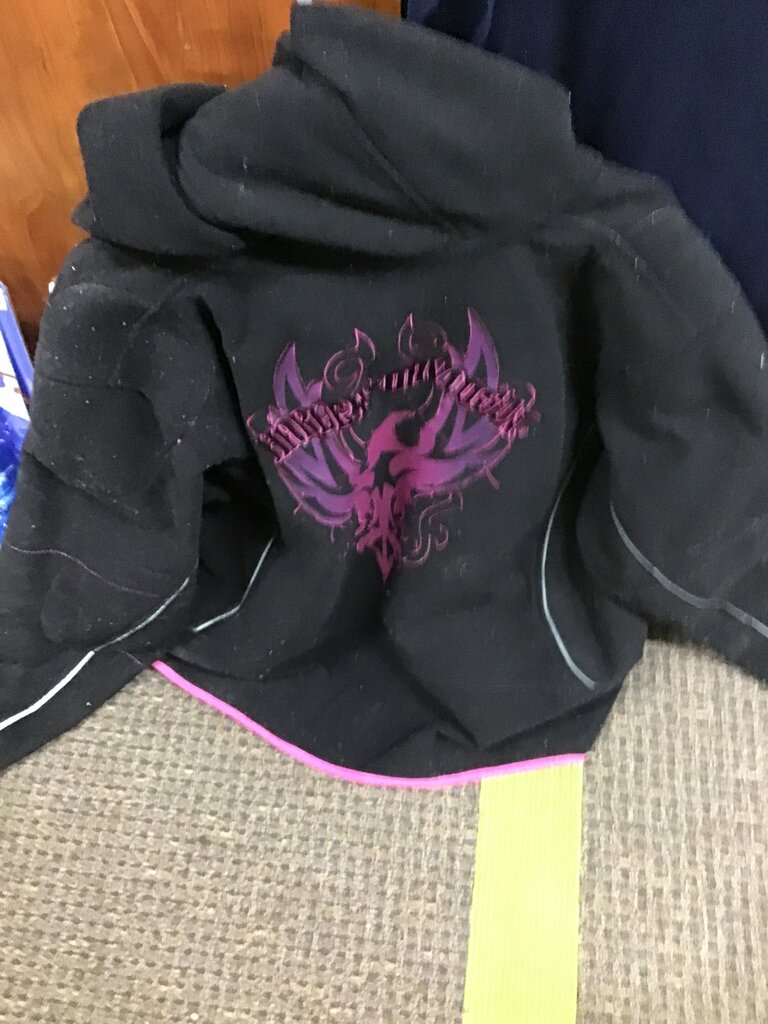 Harley Davidson Black Hoodie with Pink Accents
