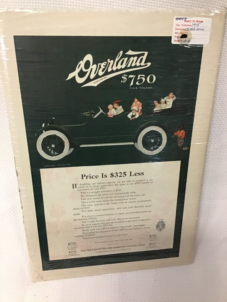 Overland Car Advertisement 1915