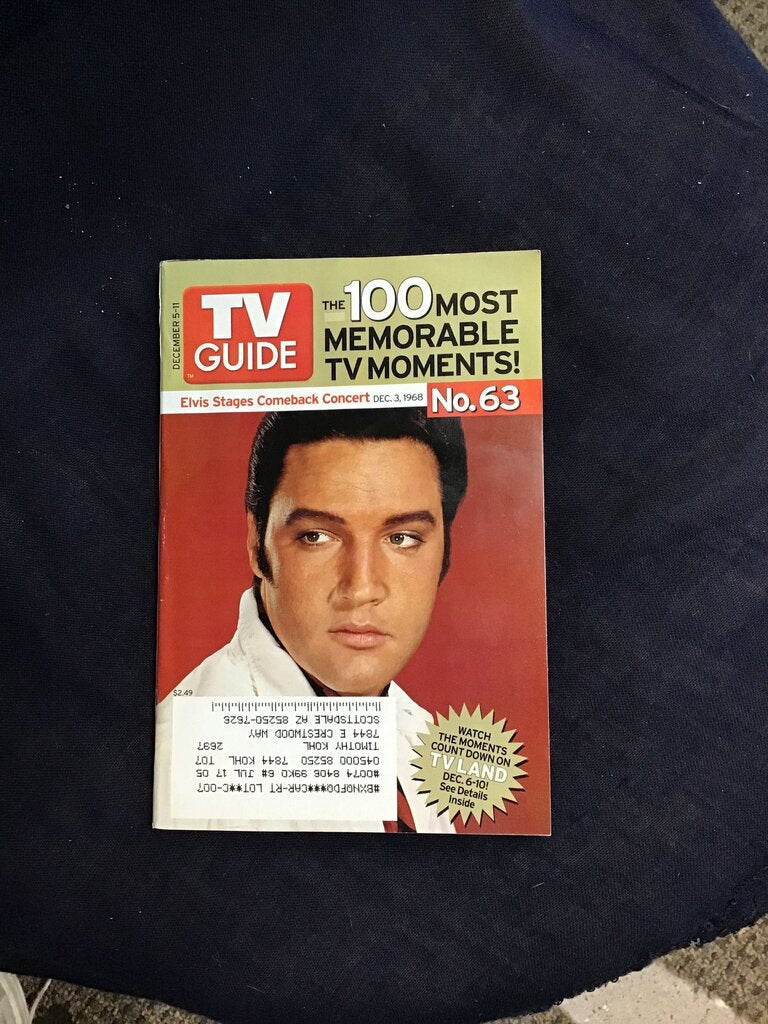 TV Guide featuring Elvis Presley