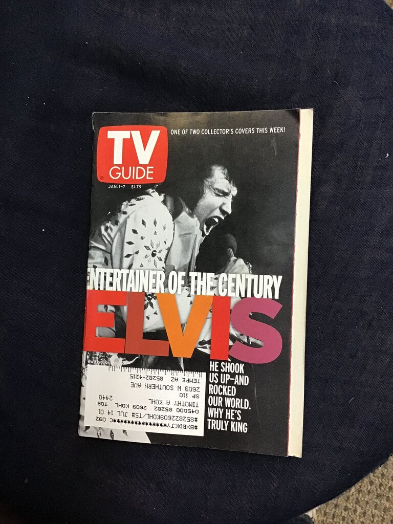 TV Guide featuring Elvis Presley