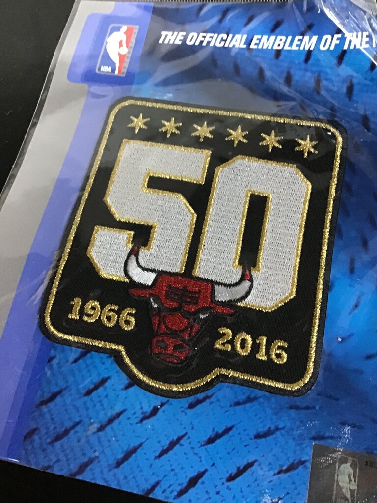 NBA Chicago Bulls 50th Anniversary Patch
