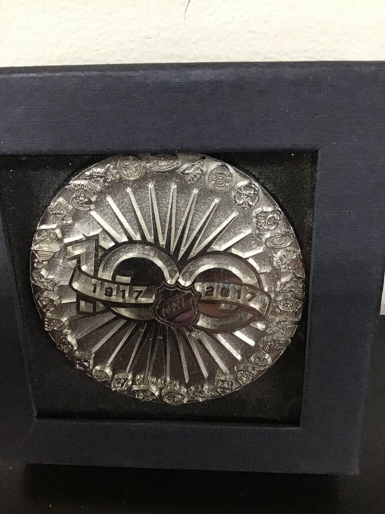 NHL 100th Anniversary Statue Puck