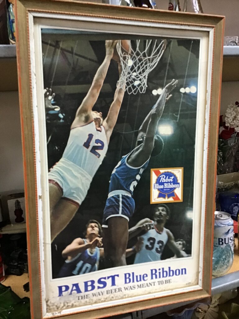 Pabst Blue Ribbon Basketball Art