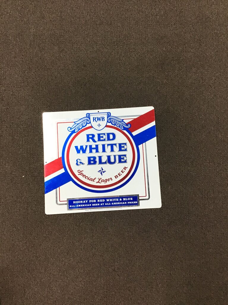 Red White & Blue Special Lager Beer Sign