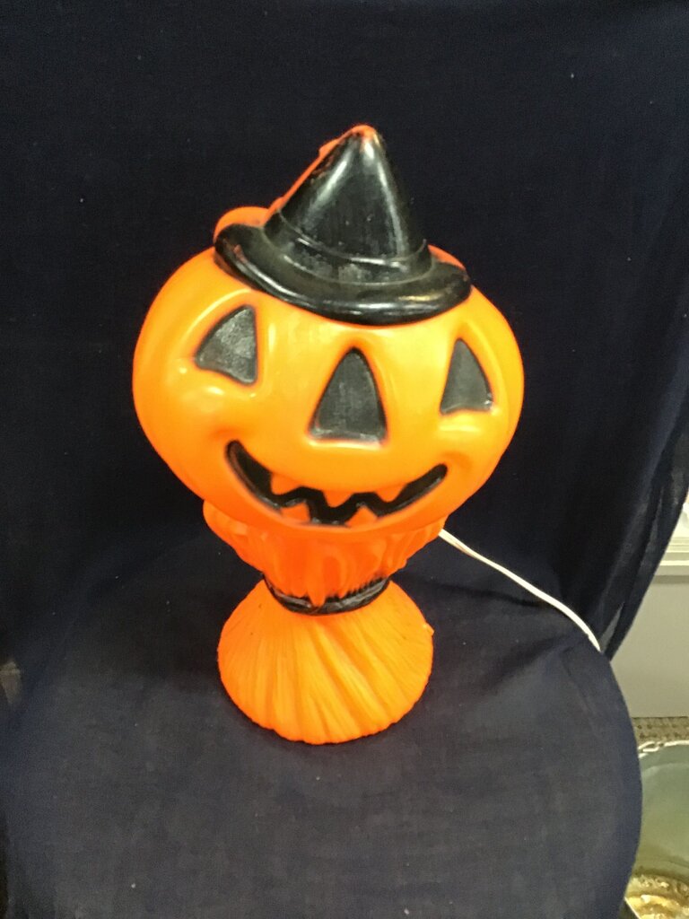 Vintage Empire Blow Mold Halloween Pumpkin Lamp