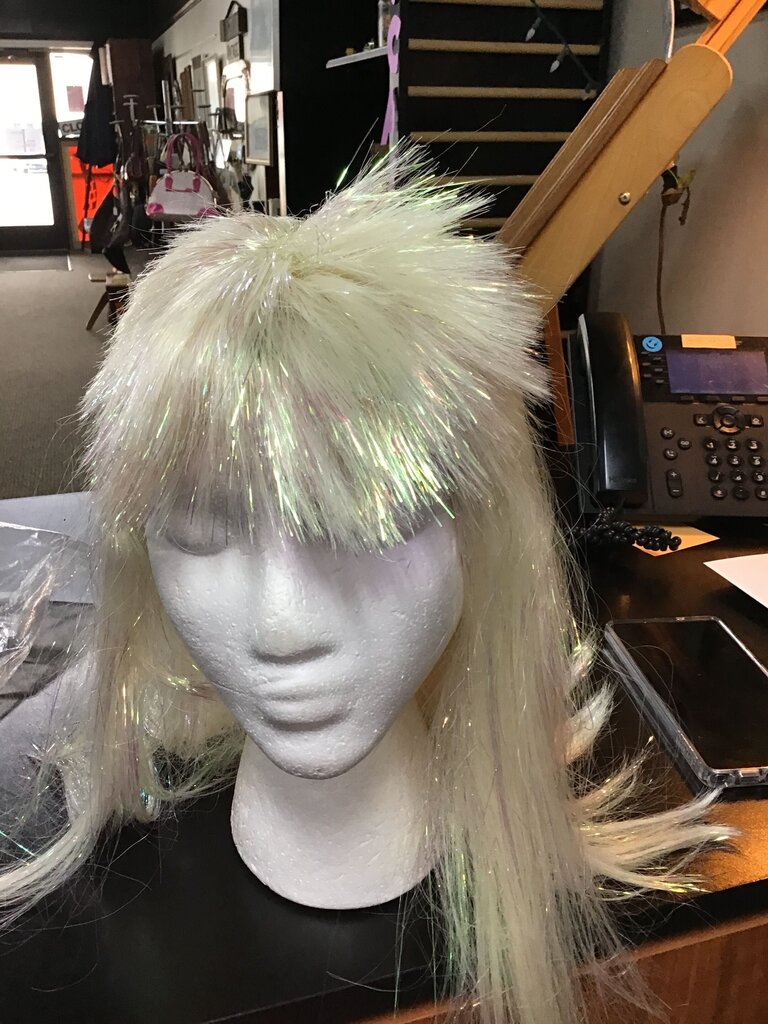 Shiny Glitter Blonde Wig