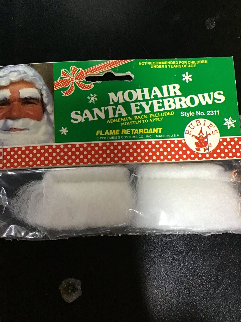 Mohair Santa Eyebrows