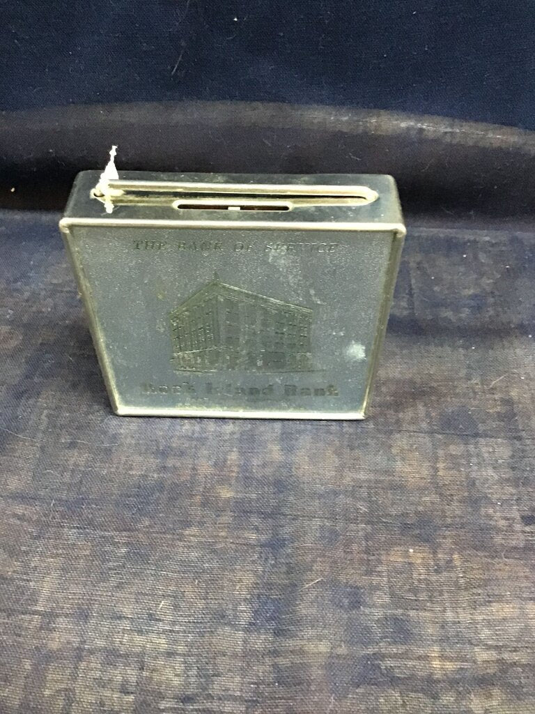 Vintage Coin Bank from Rock Island Bank