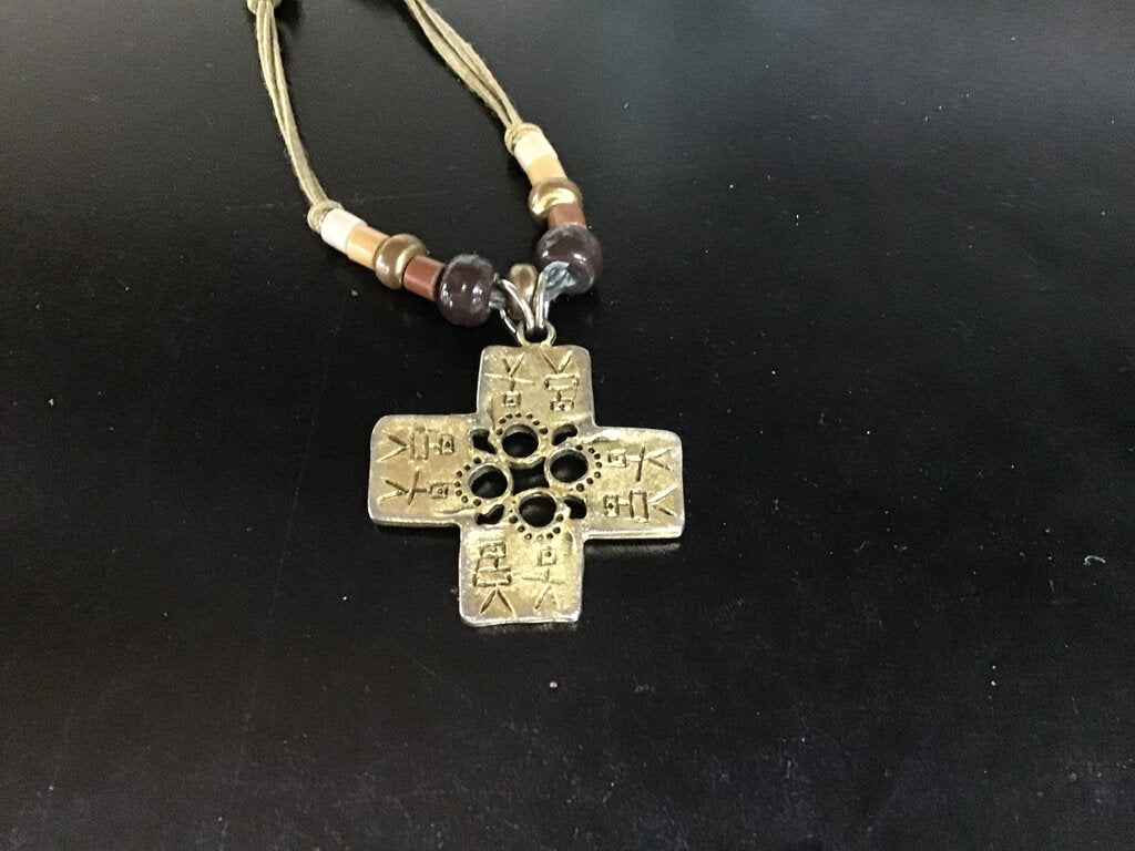 Antique Cross Pendant Necklace