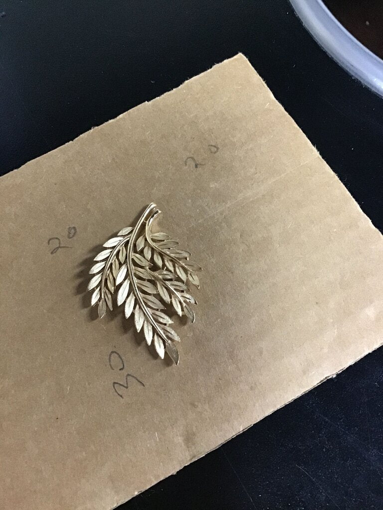 Gold Leaf Brooch
