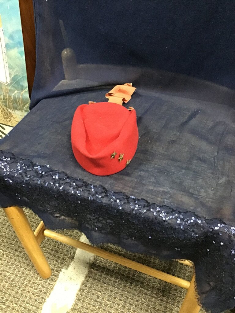 Red Military Style Hat