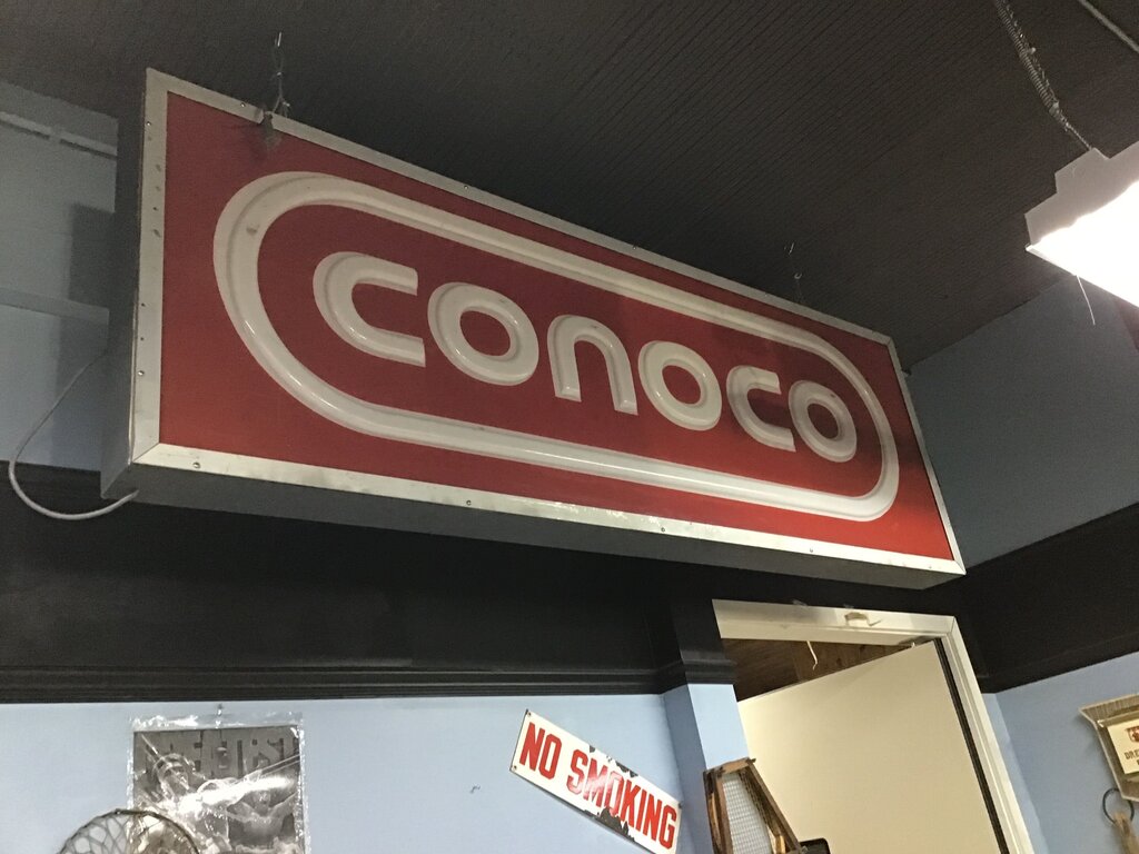 Vintage Conoco Gas Station Sign