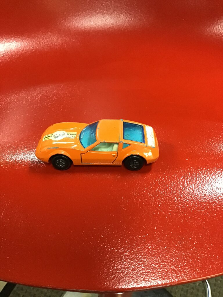 Vintage Orange Toy Car