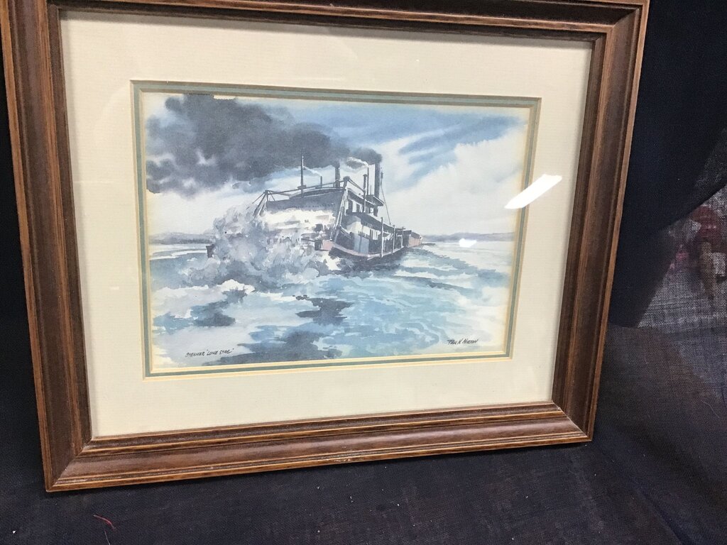 Paul N Norton Steamer ‘Lone Star’ 8x10frame
