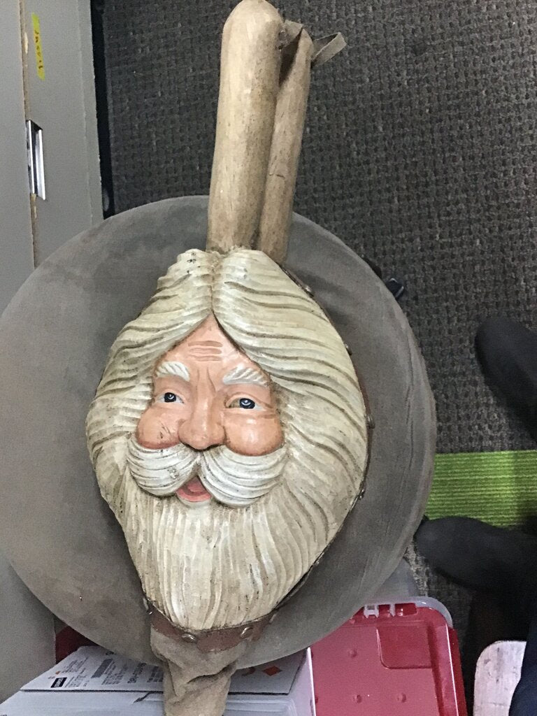 Vintage Santa Face Fireplace Bellows