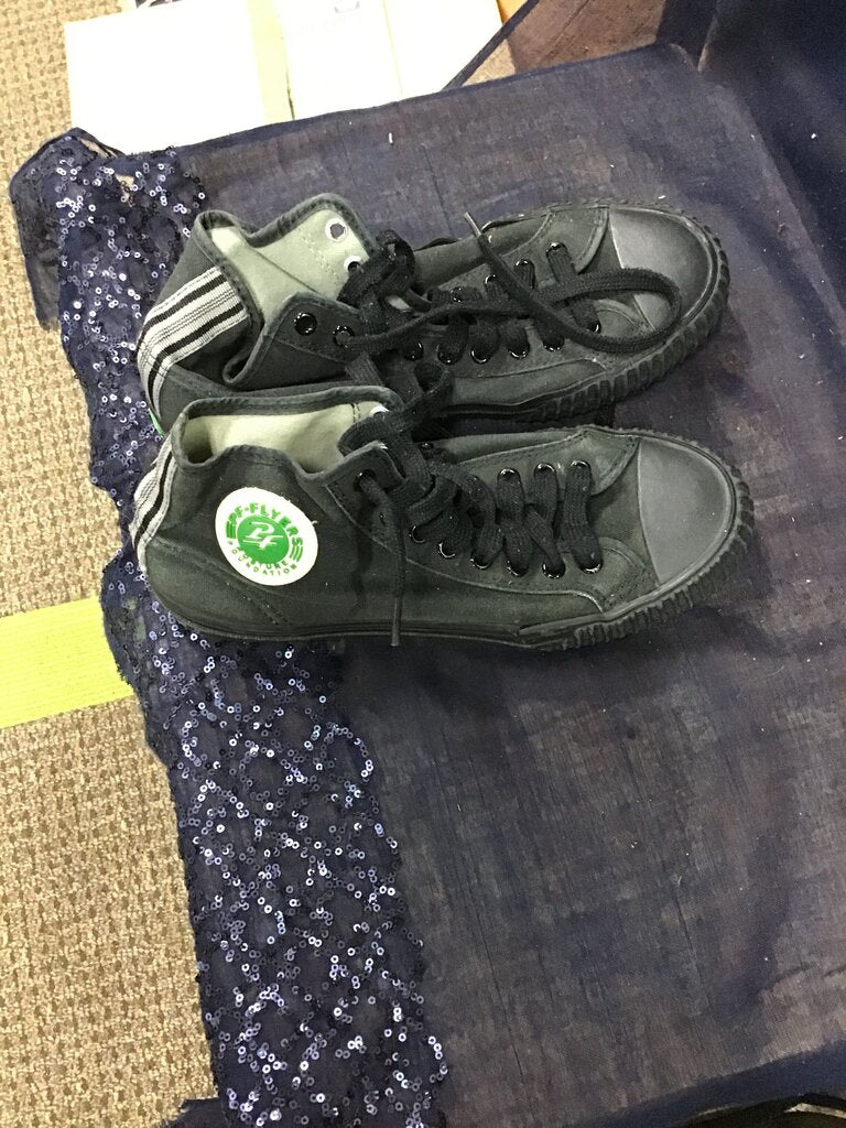 Black High-Top Sneakers