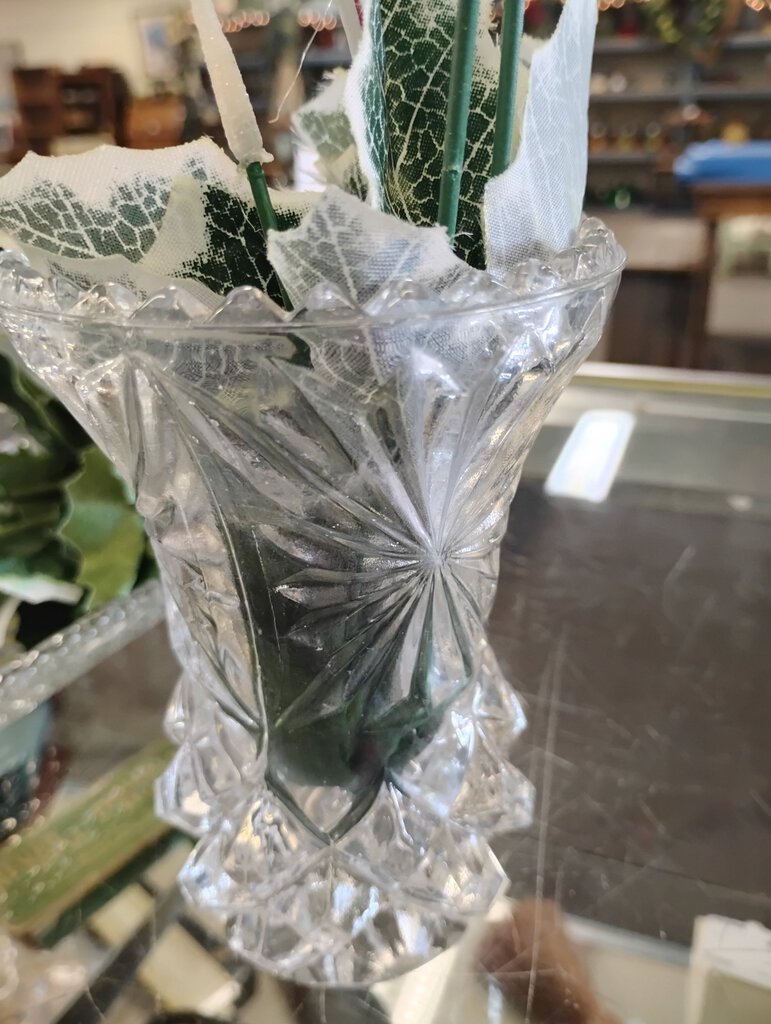 Vintage Cut Crystal Medium Vase