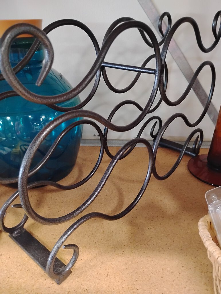 Wrought Iron Bottle Rack