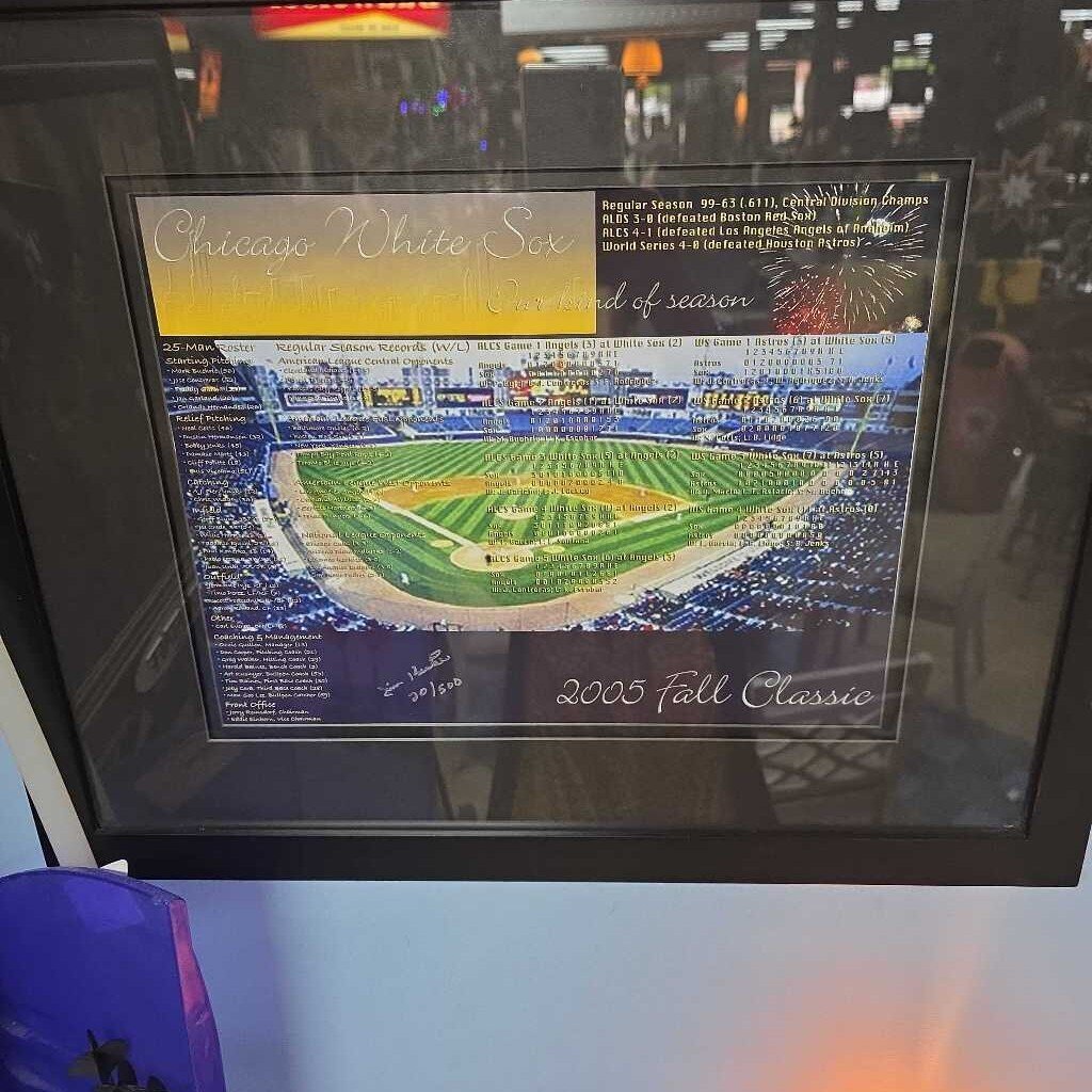 Chicago White Sox 2005 Fall Classic Framed Artwork