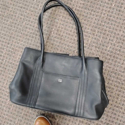 Elegant Black Leather Liz Claborne purse