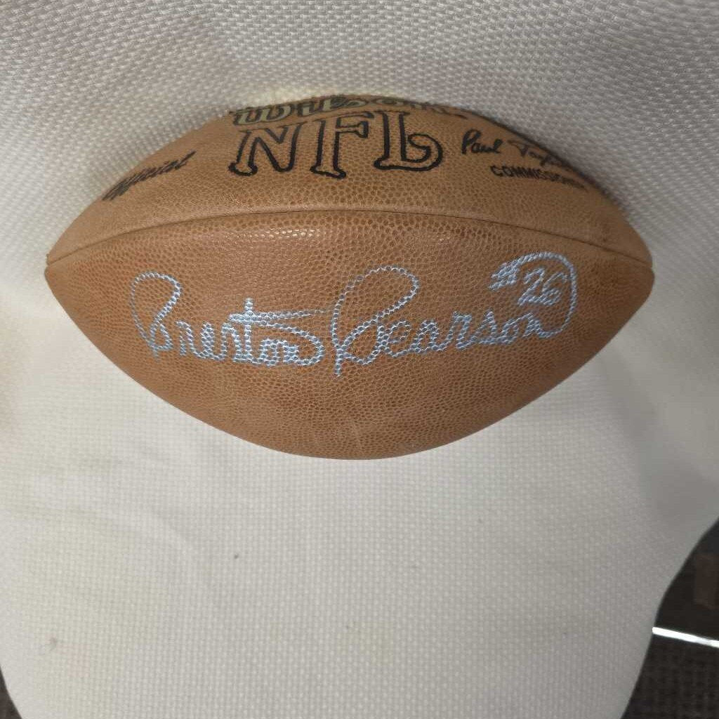 OFFICIAL NFL FOOTBALL SIGNED BY PRESTON PEARSON
