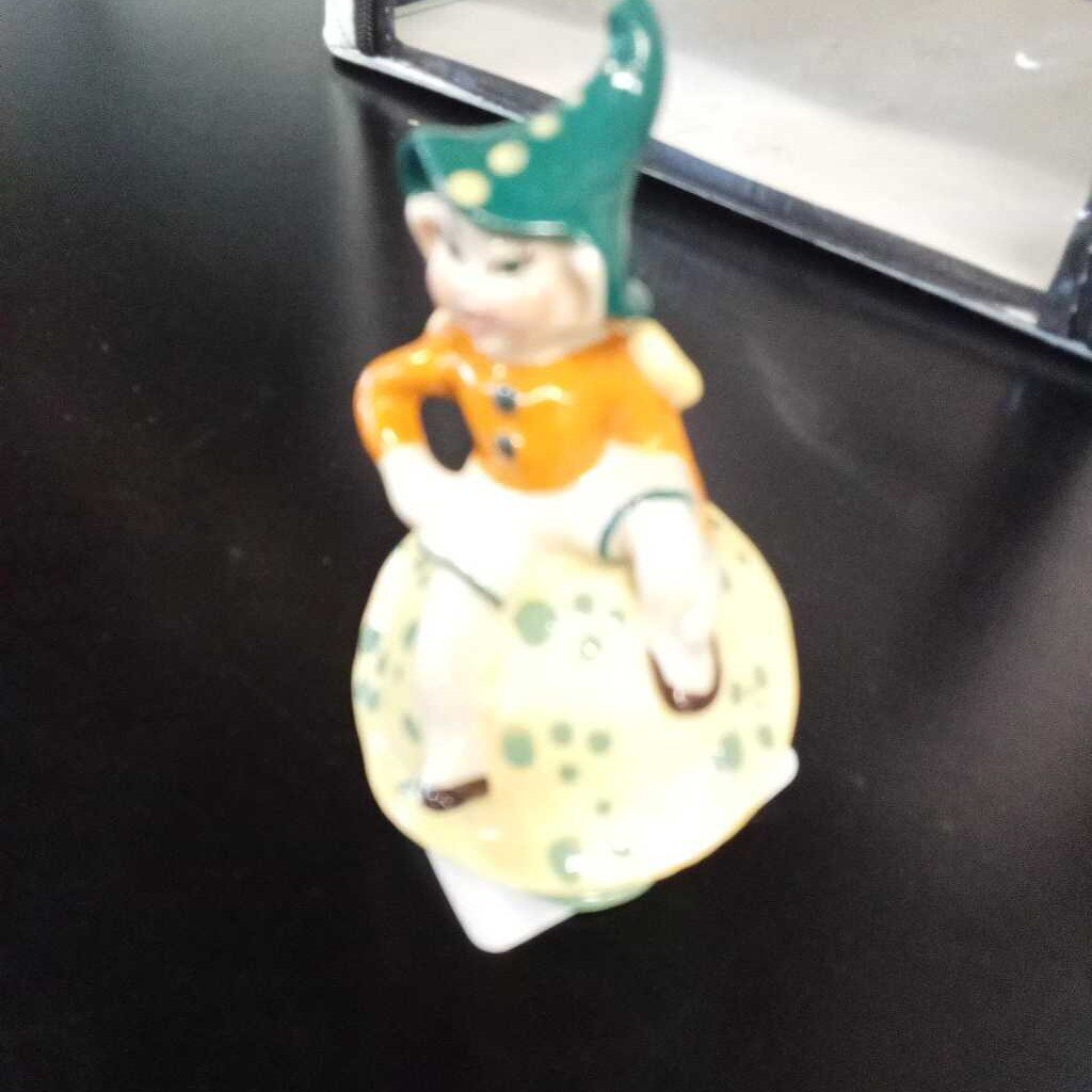 Vintage Ceramic Mushroom Girl Figurine
