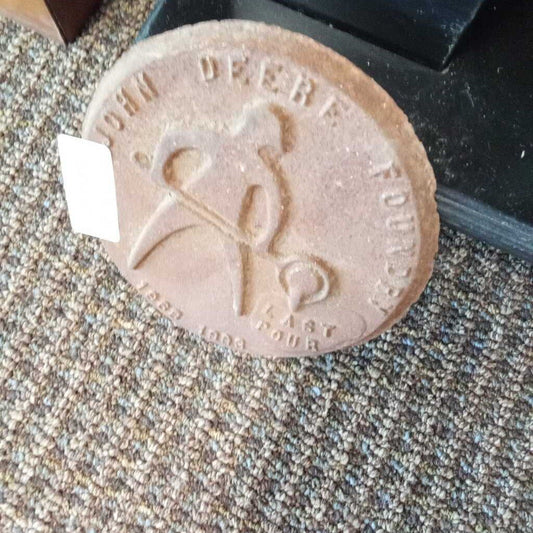 Vintage John Deere Foundry Last Pour Cast Iron Trivet