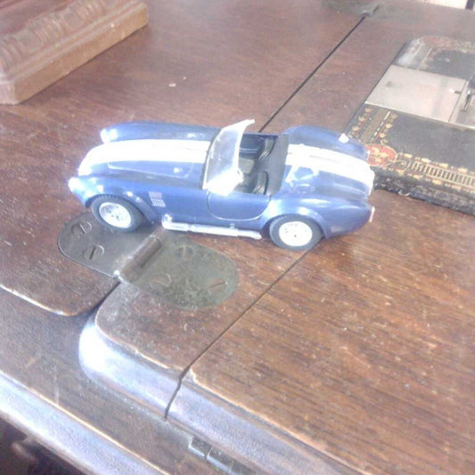 Blue Vintage Cobra Model Car
